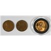 Image 1 : 1910-S FINE, 1911-S VG (DAMAGED) & 1937 GEM BU RED LINCOLN CENTS