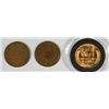 Image 2 : 1910-S FINE, 1911-S VG (DAMAGED) & 1937 GEM BU RED LINCOLN CENTS