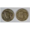 Image 2 : 1913-D TYPE I BUFFALO NICKEL AU/UNC TONED & 1913-S I BUFFALO NICKEL AU/UNC TONED
