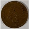 Image 1 : 1867   Indian penny  VF25   est $-$100-$115