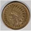 Image 1 : 1863 INDIAN ONE CENT MS62 CIVIL WAR COIN