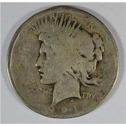 1921 PEACE DOLLAR AG