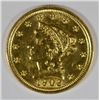 Image 1 : 1902 $2.50 GOLD LIBERTY AU