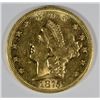 Image 1 : 1875-S TYPE 2 $20 GOLD LIBERTY VF