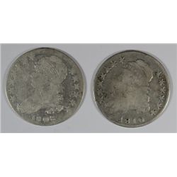 1808 GOOD & 1810 GOOD BUST HALF DOLLARS