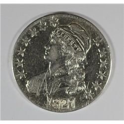 1827 BUST HALF DOLLAR AU (SCRATCHES)