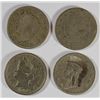 Image 1 : 1888 GOOD, 1889 AG, 1903 XF & 1909 "HOBO" V-NICKELS