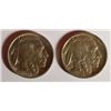 Image 1 : 1913 TYPE 2 UNC & 1913-D TYPE 2 AU BUFFALO NICKELS