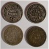 Image 2 : 1876 VF ORIGINAL, 1877 F/VF, 1883 F/VF & 1891 VF SEATED DIMES