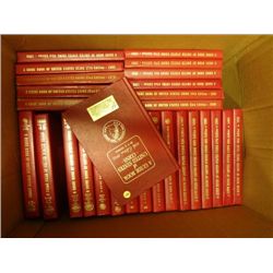 28 HARD BOUND RED BOOKS FROM THE 70'S- 2000'S