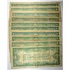 Image 2 : (10) DAMAGED $1 SILVER CERTIFICATES "FUNNY BACKS"
