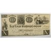 Image 1 : 1839 $10 REAL ESTATE BANKING CO.