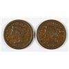 Image 1 : 1845 VF+ & 1846 XF NICE LARGE CENTS