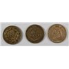Image 2 : 1859 VF, 1861 F/VF & 1863 AU INDIAN HEAD CENTS