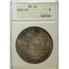 Image 1 : 1881-CC MORGAN DOLLAR ANACS MS63 TONED