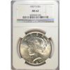 Image 1 : 1927-S PEACE DOLLAR NGC MS62