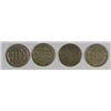 Image 2 : 4-DIFFERENT DATED THREE CENT NICKELS ( 70, 71, 72, 74) FINE