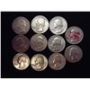 Image 1 : 11-ASSORTED WASHINGTON SILVER QUARTERS "60'S"