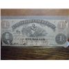 Image 1 : 1862 $1 VIRGINIA TREASURY NOTE HAND SIGNED & #'ED