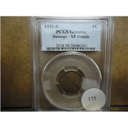 1931-S (KEY DATE) LINCOLN CENT PCGS XF DETAILS