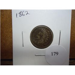 1862 INDIAN HEAD CENT (VERY FINE)