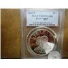 Image 1 : 2003-P 1ST FLIGHT SILVER DOLLAR PCGS PR69 DCAM