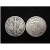 Image 1 : 1943 & 46-D WALKING LIBERTY HALF DOLLARS