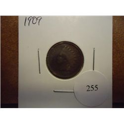 1909 INDIAN HEAD CENT (FINE)