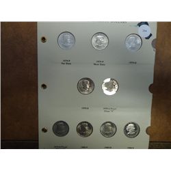 9 SBA DOLLARS (UNC) & PROOF (AS SHOWN)