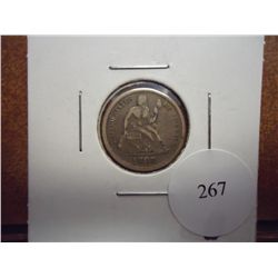 1889 SEATED LIBERTY DIME (EXTRA FINE) GRAFFITI