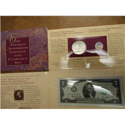 1993 JEFFERSON COINAGE & CURRENCY SET