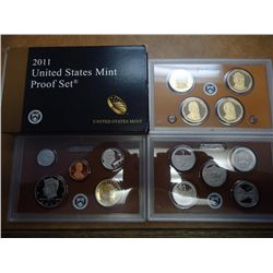 2011 US PROOF SET (WITH BOX) 14 COINS