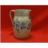 Image 1 : Salt glazed pitcher blue stenciled