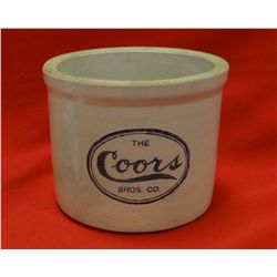 Advertising crock, Coors Bros.