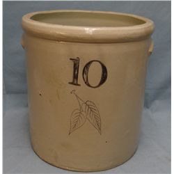 10 gal RW birchleaf crock, minor chips on base