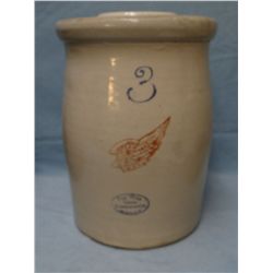 3 gal RW churn w/ lid, 4”wing