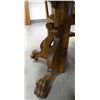 Image 2 : Fancy oak paw foot 48” dining table w/6 chairs, 3 leaves, expands to 72”, Nice!