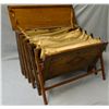Image 4 : Cabineta cot, oak frame, very unique. 1 leg cracked.