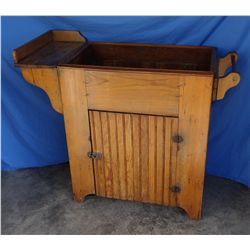 Pine dry sink, 44”l x 38”h x 19”w
