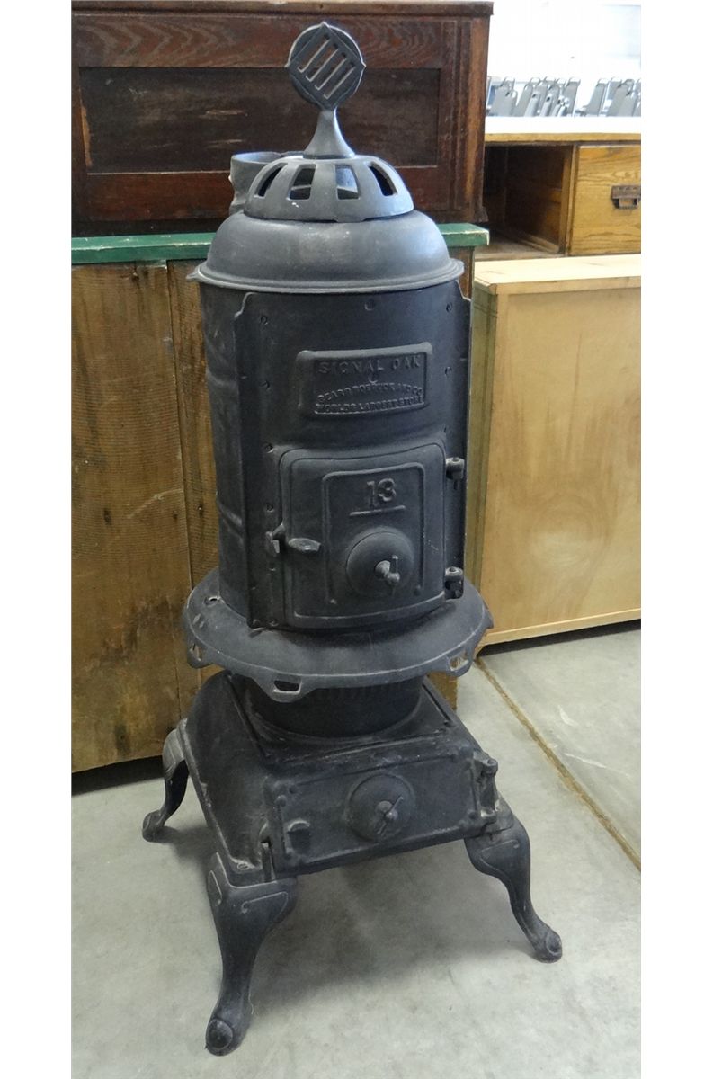 SIGNAL OAK Sears Roebuck and Co. cast iron wood stove, 13, 44"h