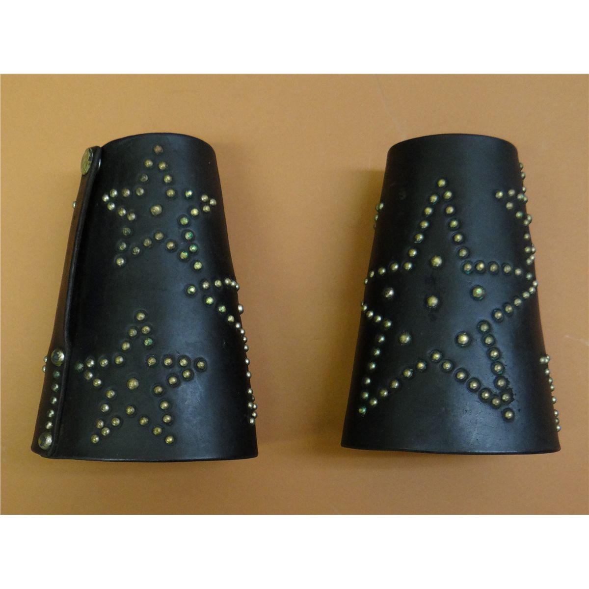 Studded Cowboy cuffs, star pattern