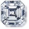 Image 1 : EGL CERT 0.71 CTW ASSCHER CUT DIAMOND G/SI1