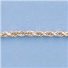 Image 2 : Genuine 16" 14k  Gold-Yellow 2.5mm D/C Rope Chain 8.2g