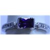 Image 1 : PURPLE AND CZ RING