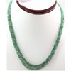 Image 1 : Emerald round 2 rows 94.12 ctw Necklace