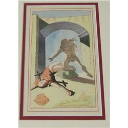 DALI ANTIQUE LITHOGRAPH (1945)