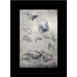 ANTIQUE GALLERY STAMPED LITHOGRAPH