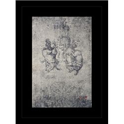 ANTIQUE GALLERY STAMPED LITHOGRAPH