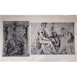 ANTIQUE GALLERY STAMPED LITHOGRAPH