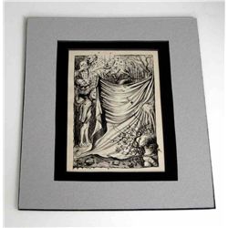 RARE ANTIQUE 1945 DALI LITHOGRAPH